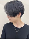 【morio原宿】黒髪ショート前髪なし刈り上げ