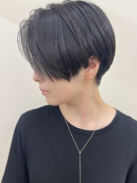 モリオフロムロンドン 原宿本店(morio from London) 【morio原宿】黒髪ショート前髪なし刈り上げ
