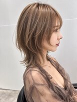 ダブルトーキョー シブヤ(W-TOKYO SHIBUYA)&nbsp;ナチュラルウルフハイライト×ウルフカット20代30代40代