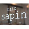 ヘア サパン(hair sapin)のお店ロゴ