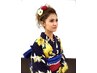 【指定花火大会限定】{ヘアセット＋ゆかた着付け} ￥4400 お電話のみ！！
