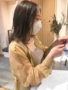 スムーク(smuk) 【smuk】/前髪ハイライト/レイヤーボブ/ベージュ