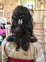 美容室 ティンカーベル&nbsp;ハーフアップ