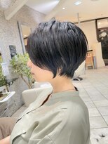 エイト プラット 渋谷2号店(EIGHT plat)&nbsp;大人ショートボブ　黒髪前下がりショート　20代30代40代
