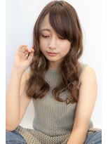 オースティン 流山おおたかの森(AUSTIN)&nbsp;大人かわいい前髪セシルカットココアブラウンフリンジウェーブ