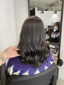 ラフ 難波店(LAFF) #黒髪#ボブルフ#ネビージュ#小顔#ワンレン