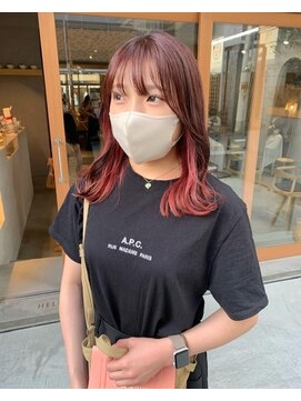 ミー(mii) 【mii】インナーカラー/ピンク