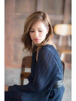 カリン 横浜店(carin) 【carin 横浜】大人かわいい無造作ロブ【鎖骨ミディアム】