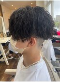 滋賀、南草津、メンズ美容室、波巻きツイストスパイラルパーマ