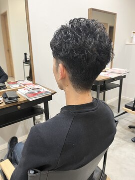 ラフ(LAFF) メンズ/パーマ/2ブロック/ビジネス