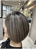 ショートボブ+バレイヤージュ♪朝長