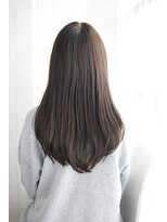 シュシュット(chouchoute)&nbsp;斜めバングデザインカラーシルキーベージュグレージュカラー/081