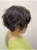 波巻きパーマ
