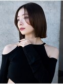 20代30代大人かわいいナチュラル暗髪エアーストレートヘア