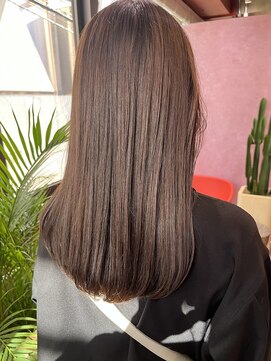 ローレンジウ(LOREN JU) 透明感髪質改善ベージュダブルカラーミルクティーグレージュ