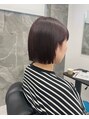 ビューティーサロン クロス(CROSS)&nbsp;きりっぱなしボブやオイル仕上げスタイリング好きです。