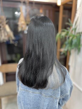 リッカ(RICCA) 【ダブルカラー】ダークグレー×ホワイトベージュ恵比寿髪質改善