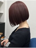 タッセルボブ×韓国ボブ 前下がり切りっぱなしボブ