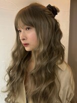 メゾンアクア 表参道(Maison ACQUA)&nbsp;☆ブリーチなしダブルカラー オリーブ オリーブベージュ ボブ