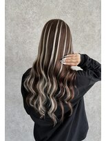 アンダーバー(UNDRvr)&nbsp;moca brown×エクステhighlight【シールエクステ60本】