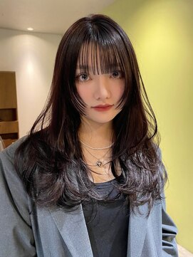 ニューヨークニューヨーク 梅田茶屋町店(NYNY) ワンカールロング　韓国ヘア顔周りウルフ　姫カット