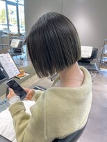 カンゴールサロン 郡山ノース(KANGOL)&nbsp;ぷつっとミニボブとオリーブグレージュ