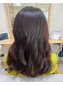 大人可愛いナチュラルワインレッド