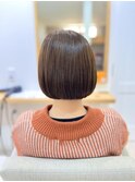 ボブ×ベージュカラー葉田10
