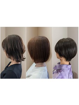 骨格を計算した似合わせショート☆お客様に合わせたどこから見ても美しくショートヘアに♪