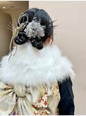 横浜卒業式ヘアセット着付け袴ハイトーンカラーダブルカラー韓国