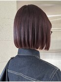 ミニボブ/レッドカラー/乾かすだけできまる