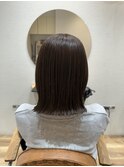 パツっとボブ&オリーブカラー