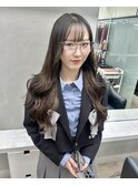 シールエクステ/ロングヘア/韓国ヘア/顔まわりレイヤー