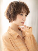 カバーヘア イヴ 戸頭店(COVER HAIR EVE)&nbsp;アースカラーひし形ショートマッシュパーマTc2戸頭20代30代40代