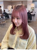 愛されモテピンクヘアカラー