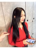 心斎橋プルエクステプルシールエクステ黒髪ロング