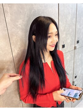ガルボヘアー 心斎橋店(garbohair) 心斎橋プルエクステプルシールエクステ黒髪ロング