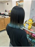 夏全開ブルーグラデーション裾カラー