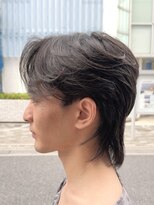 オーガニック アトリエ 大宮(organic+atelier)&nbsp;韓国風ニュアンスフェザーパーマセンターパートウルフ毛流れヘア