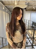 ★ブリーチなしチェリーレッドアプリコットオレンジボルドー暖色