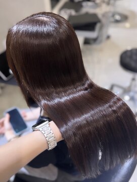 ユーフォリア 池袋東口駅前店(Euphoria) 【Euphoria/Miku】艶カラー/暖色カラー/トリートメント/韓国ヘア