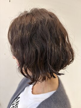 アッシュ 仙川店(Ash) 50代波ウェーブパーマエアリーカールエアリーボブパーマボブ