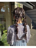 結婚式ツインアレンジ