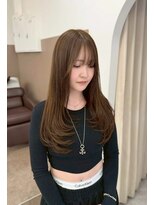 ネモネ バイ ミリー 梅田茶屋町(nemone by milly)&nbsp;オリーブベージュカラー×レイヤーカット