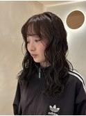 ミディアム/ボブ/レイヤー/顔周りレイヤー/艶カラー/パーマ