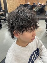 アディクト オム(ADDICT HOMME) ウルフ×スパイラルパーマ