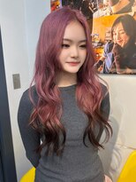 ジュール 池袋(Joule)&nbsp;ブリーチ2回で作る♪ピンク×ブラウン裾カラーで垢抜けヘア◎