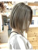 ヘアワン(HAIR One) 【HAIR One】ミルクティーベージュ×タッセルボブ