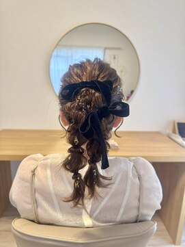 アンジュ お呼ばれヘアセット