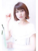 大人ボブ・無造作カール・ヘルシーレイヤー・ナチュラルボブ